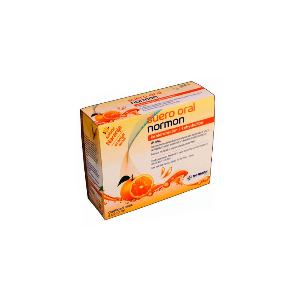 Suero Oral Normon Sabor Naranja 2 x 250 ml