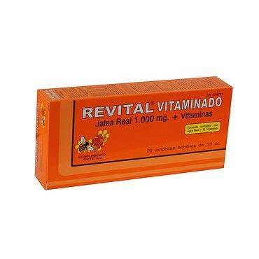 Revital Jalea Real 1.000Mg+Vitaminas+Hierro 20 Ampollas