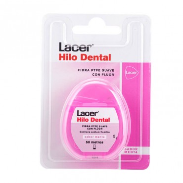Lacer Hilo Dental Extra-Suave Con Fluor 50 Metros