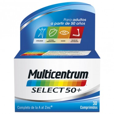 Multicentrum Select 50+ 30 Comprimidos 1